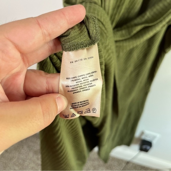 NEW Anthropologie Ribbed Kingsolver Dress Plus Size Size 3X Green - Picture 3 of 5